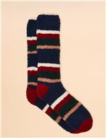 Striped Fluffy Thermal Socks