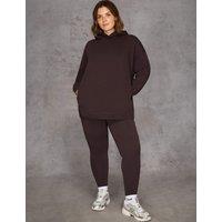 Live Unlimited London Pure Cotton Relaxed Hoodie Brown