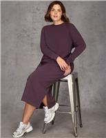 Pure Cotton Midaxi Sweatshirt Dress