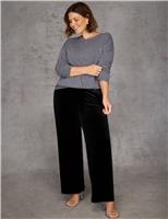 Wool Blend Embellished Crew Neck Jumper