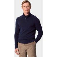 Hawes & Curtis Pure Lambswool Funnel Neck Jumper Navy