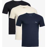 Boss 3 Pack Pure Cotton Crew Neck T-Shirts Black
