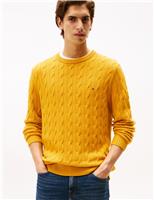 Wool Rich Cable Crew Neck Jumper