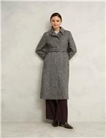 Wool Rich Textured Trench Coat