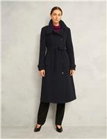 Wool Rich Longline Trench Coat