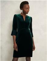 Notch Neck Mini Waisted Dress