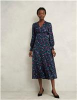 Floral V-Neck Midaxi Tea Dress