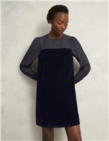 Velvet Mini Shift Dress