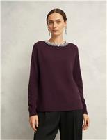 Wool Blend Embellished Jumper