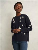 Merino Wool Blend Star Jumper