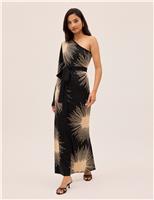 Knitted One Shoulder Midaxi Column Dress