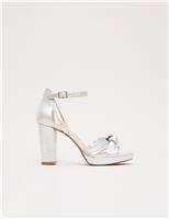 Metallic Platform Sandals