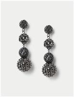 Embellished Sphere Drop Earrings