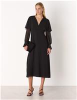 Embellished Midi Waisted Dress