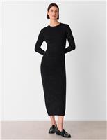 Sparkly Knitted Midi Bodycon Dress