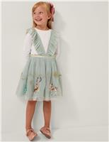Tulle Ruffle Forest Sequin Party Dress (3-13 Yrs)