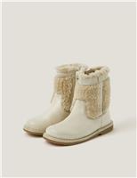 Kids Leather Ankle Boots (7 Small - 3 Large)