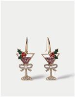 Pink Cocktail Drop Earrings