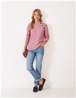 Wool Rich Button Neck Jumper