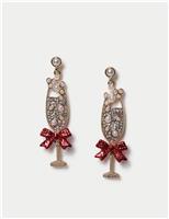 Pearl Champagne Drop Earrings