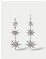 3 Drop Snowflake Earrings