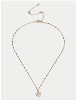 Cubic Zirconia Flower Necklace