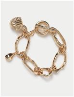 Wave Link T-Bar Bracelet