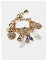 Multi Charm Chain Bracelet