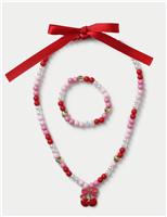 Cherry Charm Beaded Jewellery Multipack