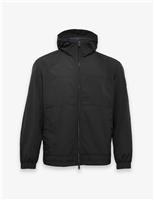 Boss Hooded Raincoat Black