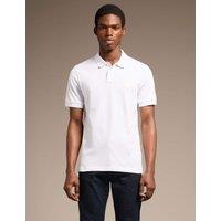 Boss Passenger Cotton Rich Pique Polo Shirt White