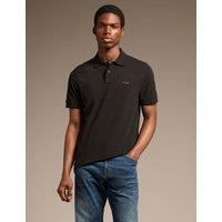Boss Passenger Pure Cotton Polo Shirt Black