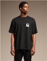 Boss Pure Cotton Crew Neck Graphic T-Shirt Black