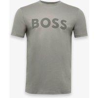 Boss Pure Cotton Crew Neck T-Shirt Dark Grey