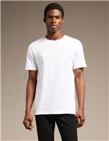 Boss Tales Pure Cotton Logo T-Shirt Navy