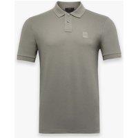 Boss Passerby Cotton Rich Pique Polo Shirt Dark Green