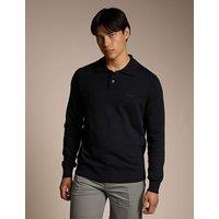 Boss Cotton Rich Polo Shirt Black