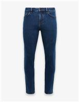 Boss Regular Fit 5 Pocket Jeans Blue Denim