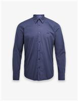 Boss Regular Fit Pure Cotton Oxford Shirt Navy