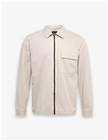 Boss Pure Cotton Utility Canvas Jacket Beige