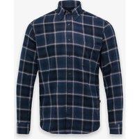 Boss Rickert Regular Fit Pure Cotton Checked Flannel Navy