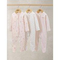 Mamas & Papas 3 Pack Ditsy Floral Sleepsuits (0-24 Mths) Multi