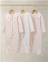 Mamas & Papas 3 Pack Ditsy Floral Sleepsuits (0-24 Mths) Multi