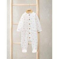 Mamas & Papas Pure Cotton Kite Print All In One (0-9 Mths) White