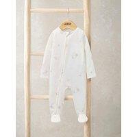 Mamas & Papas Pure Cotton Celestial Print All in One (0-9 Mths) White