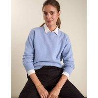 BAUKJEN Wool Rich Crew Neck Jumper Blue