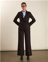 Wool Rich Wide Leg Trousers