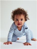 Pure Cotton Striped Bodysuit (0-24 Mths)