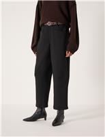 Barrel Leg Tailored Trousers