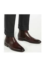 Wide Fit Leather Chelsea Boots